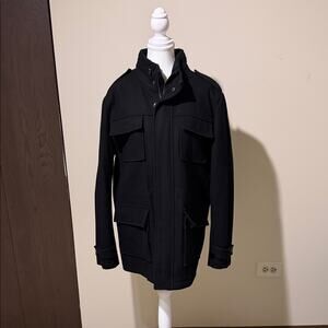 Calvin Klein Men's Black Pea Coat  - size medium